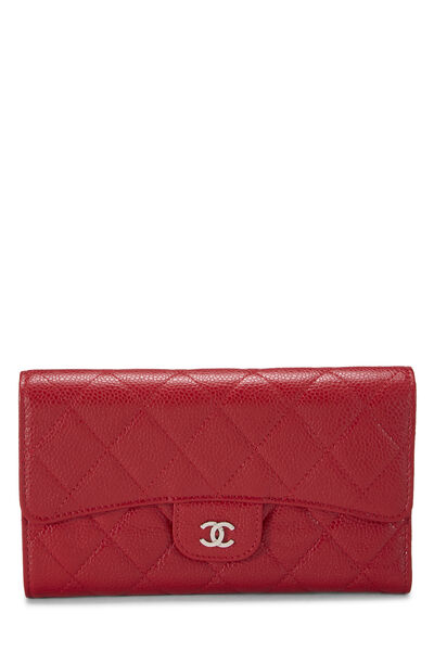 Red Caviar Classic Long Flap Wallet