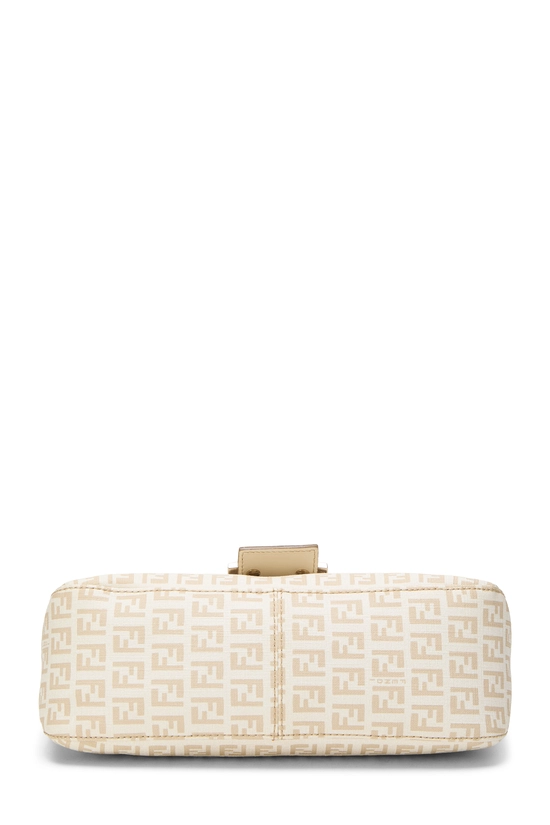 White Zucca Coated Canvas Shoulder Bag, , large image number 4