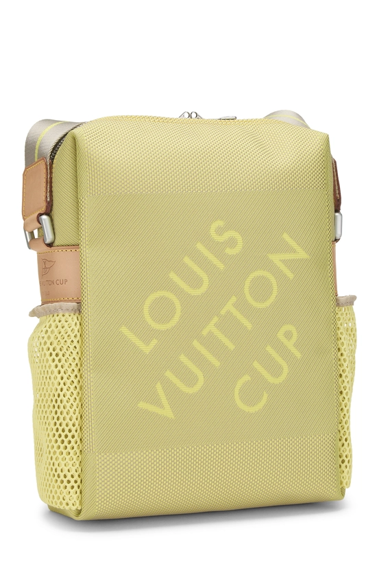 Yellow Damier Geant LV Cup Weatherly Crossbody, , large image number 1