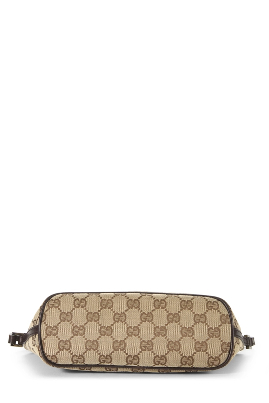 Brown Original GG Canvas Boat Pochette, , large image number 4