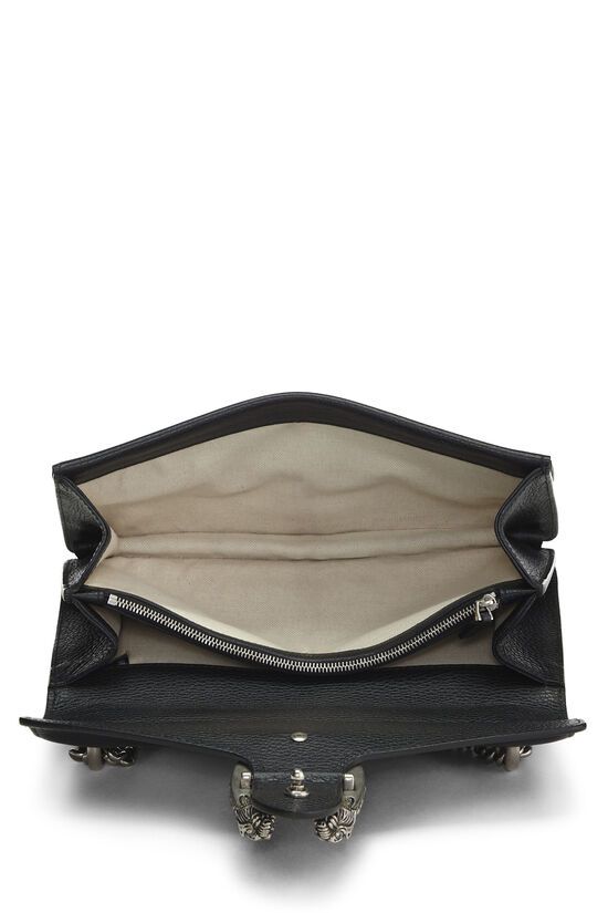 Black Leather Dionysus Shoulder Bag Small, , large image number 5