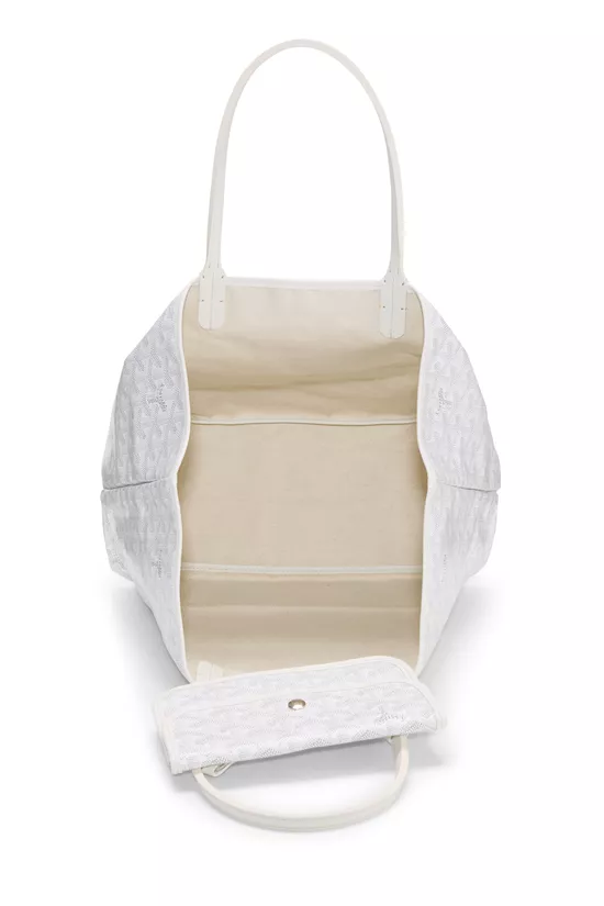 White Goyardine Canvas Saint-Louis PM, , large image number 5