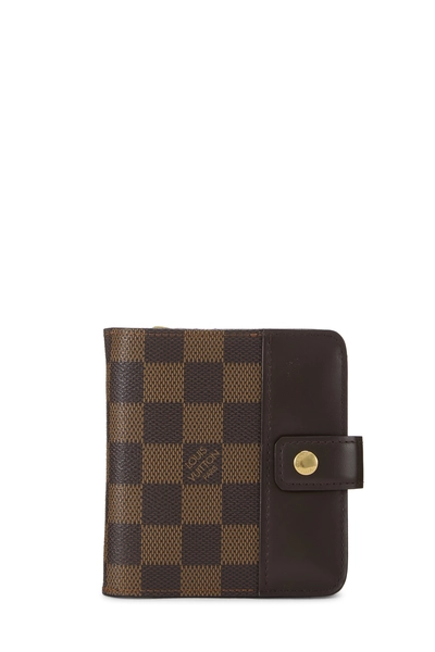 Damier Ebene Compact Snap Wallet