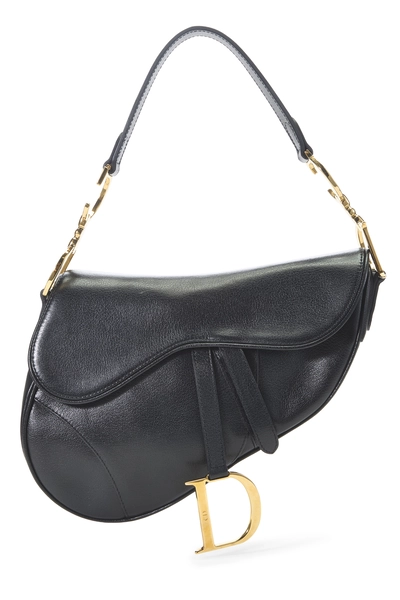 Christian Dior Black Leather Saddle Bag — photo 1