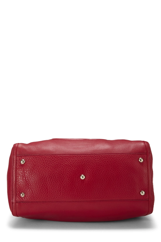 Red Leather Soho Convertible Shoulder Bag, , large image number 4