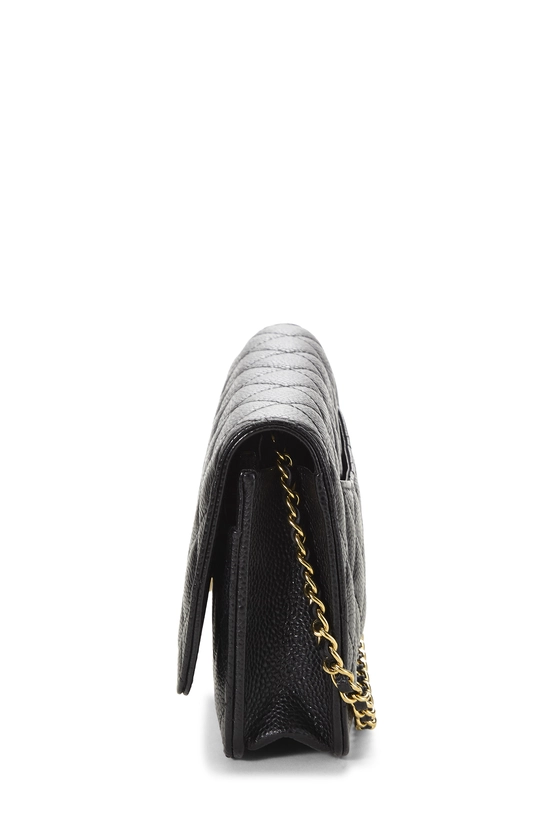 Black Caviar Classic Quilted Wallet On Chain (WOC), , large image number 2