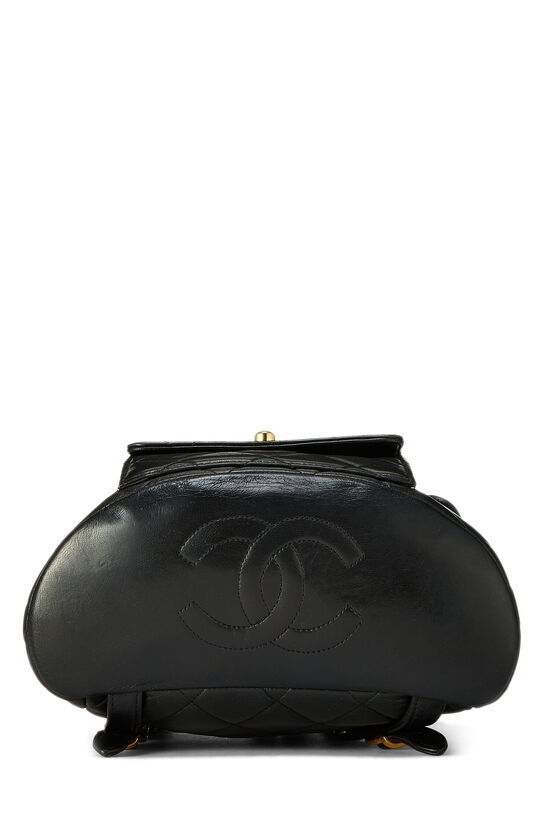 Chanel Black Quilted Lambskin 'CC' Classic Backpack Medium Q6B0NE1IK7117