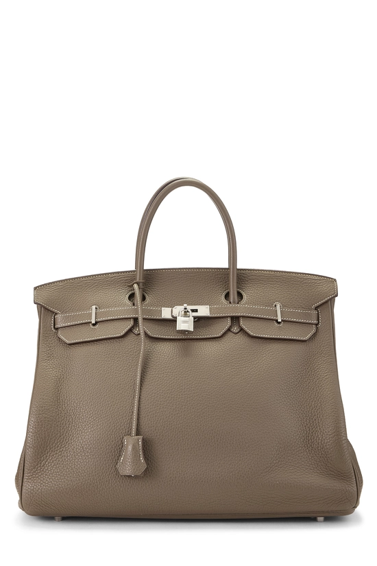 Etoupe Togo Birkin 40, , large image number 0