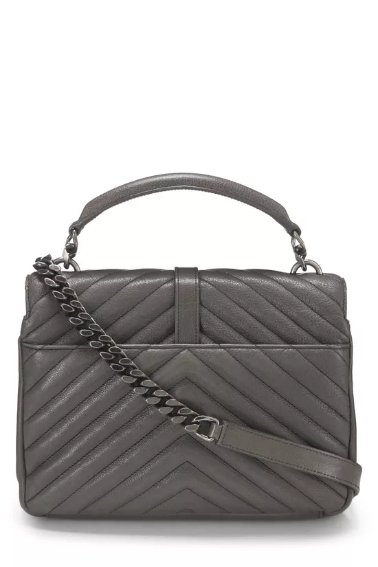 Grey Chevron Leather College Medium, , large image number 3