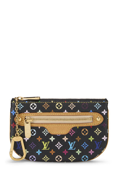 Takashi Murakami x Louis Vuitton Black Monogram Multicolore Pochette MM