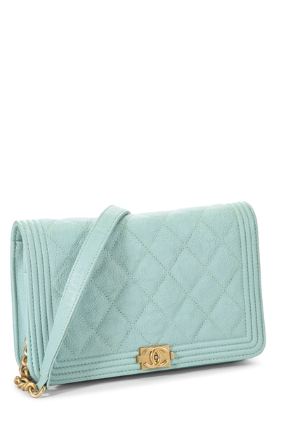 Chanel Blue Caviar Boy Wallet on Chain (WOC) — photo 2