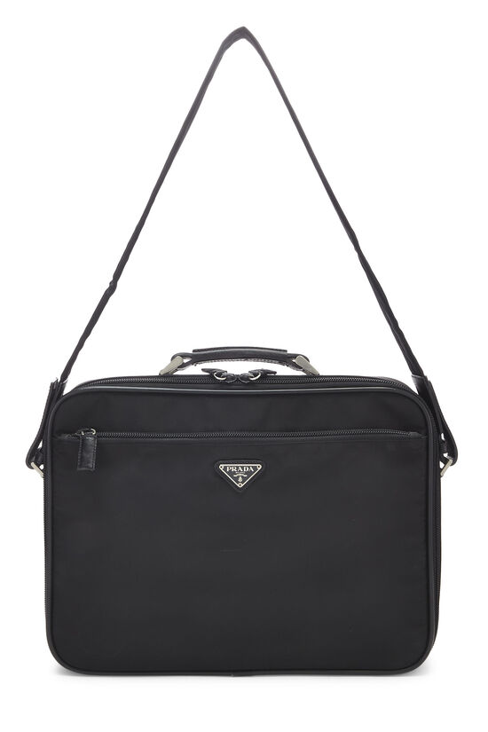 Prada Black Nylon Briefcase QNM01E21KB016