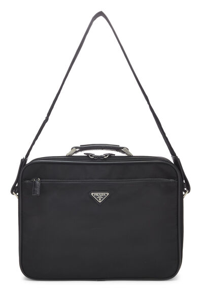 Black Nylon Briefcase, , large
