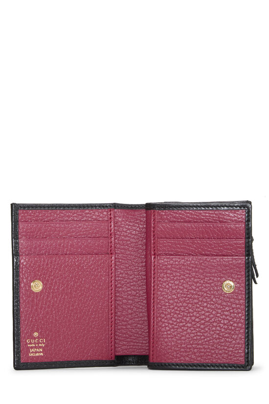 Black Leather GG Marmont Card Case, , large image number 3