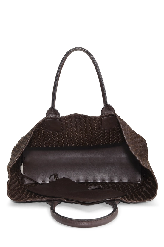 Brown Intrecciato Cabat Tote Medium, , large image number 5