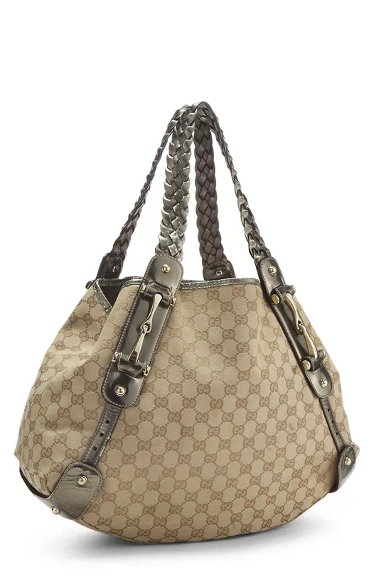 Silver Original GG Canvas Pelham Tote Large, , large image number 1