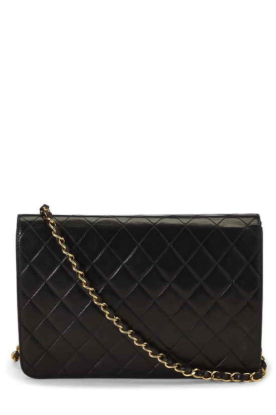 Black Quilted Lambskin Ex Flap Medium, , large image number 3