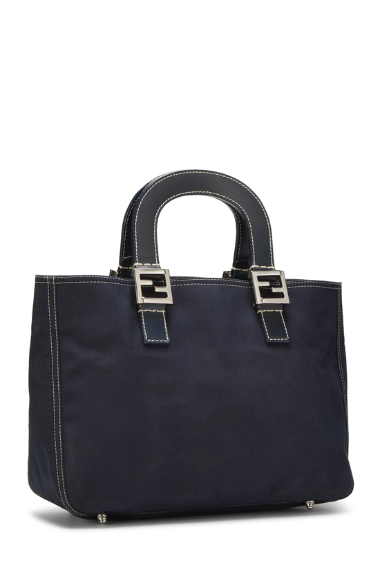 Navy Canvas Handbag, , large image number 1