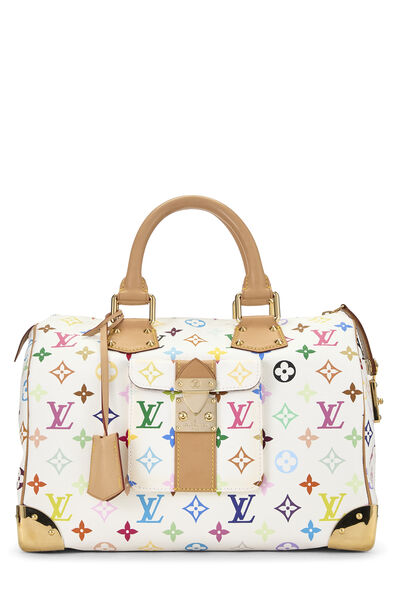 Takashi Murakami x Louis Vuitton White Monogram Multicolore Speedy 30
