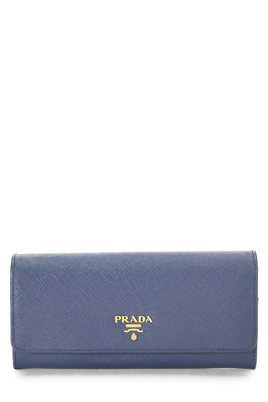 Blue Saffiano Continental Wallet, , large image number 0