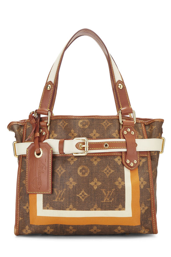 Louis Vuitton Limited Edition Monogram Canvas Tisse Sac Rayures Gm in Brown