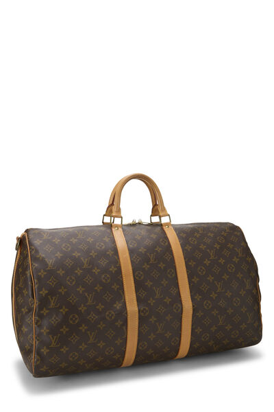 Monogram Canvas Keepall Bandouliere 55, , large