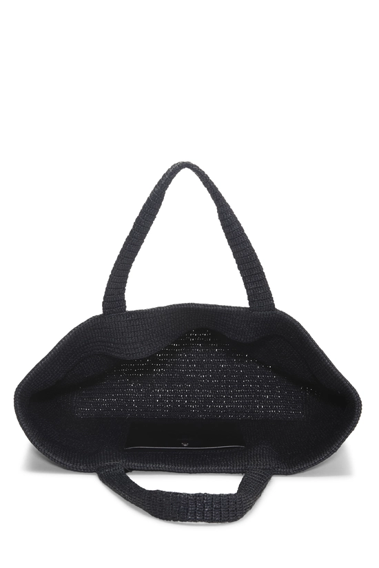 Black Raffia Logo Tote Large, , large image number 5