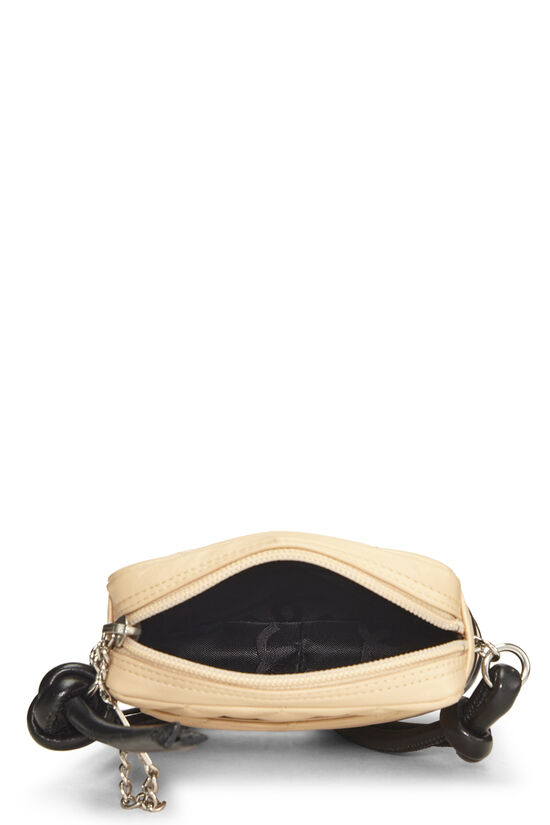 Beige Quilted Calfskin Cambon Shoulder Bag Mini, , large image number 6