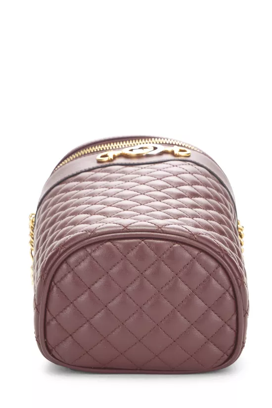 Burgundy Quilted Calfskin Trapuntata Zumi Belt Bag, , large image number 4