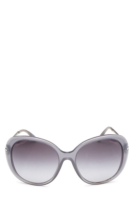 Grey Acetate & Crystal Sunglasses, , large image number 1