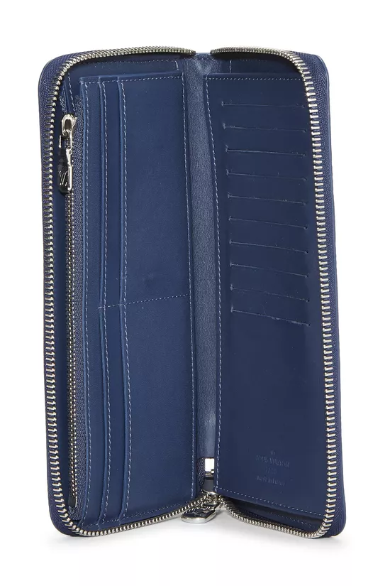 Navy Damier Infini Zippy Vertical Wallet, , large image number 3