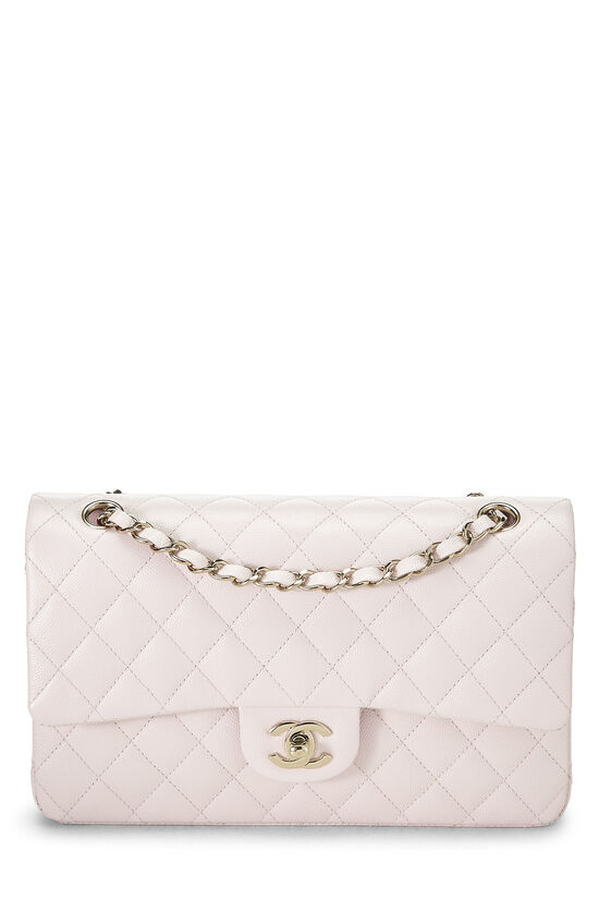Pink Quilted Caviar Classic Double Flap Medium, , large image number 0