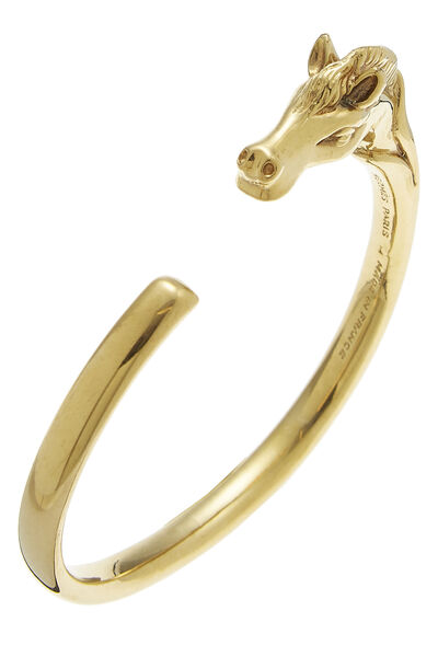 Gold Horse Head Bracelet