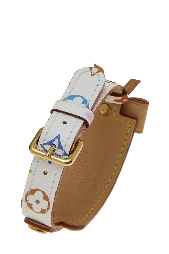 Takashi Murakami x Louis Vuitton White Monogram Multicolore Address Bracelet, , large image number 1