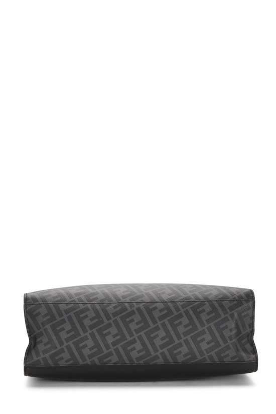 Black Zucca Coated Canvas Vertical Tote Large, , large image number 4
