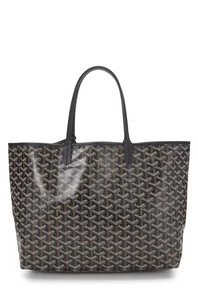 Black Goyardine Canvas Saint-Louis PM