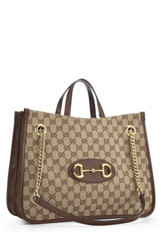 Original GG Canvas 1955 Horsebit Tote, , large image number 1