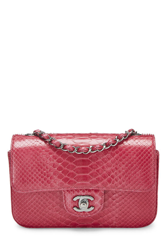 Pink Python Classic Flap Small, , large image number 1