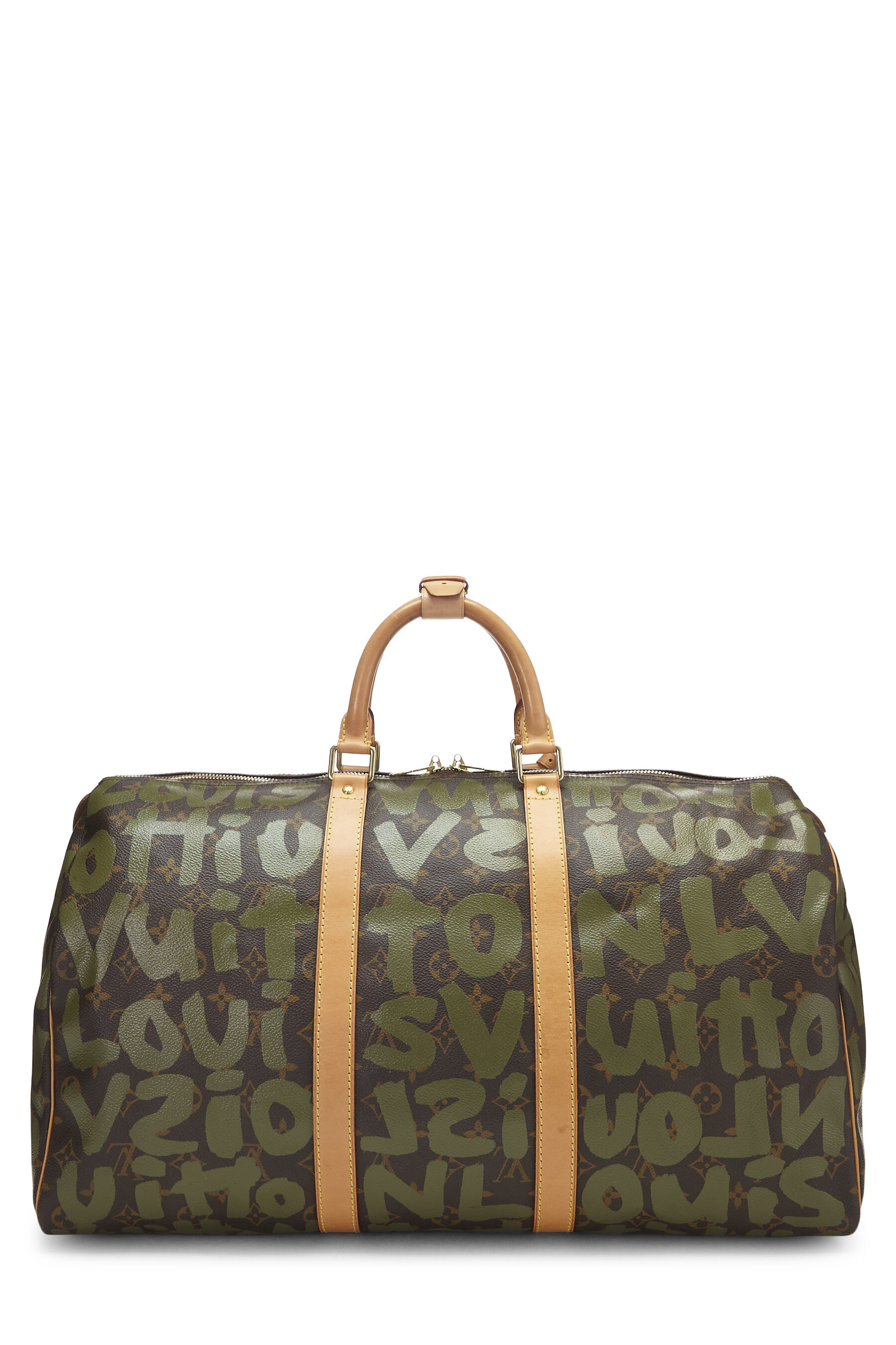 Stephen Sprouse x Louis Vuitton Green Monogram Graffiti Keepall 50 