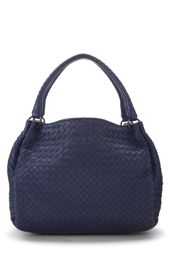 Purple Intrecciato Leather Parachute Bag Medium, , large image number 3