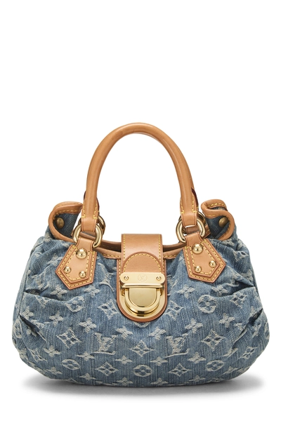 Blue Monogram Denim Pleaty