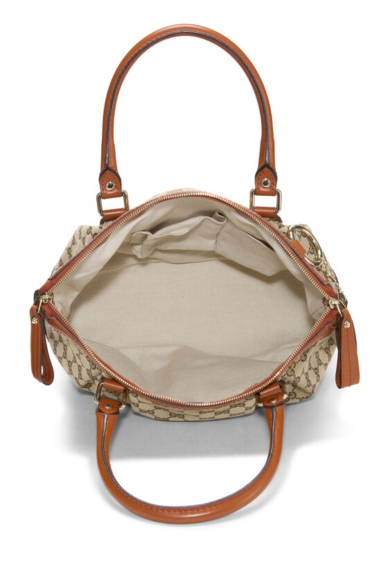 Orange Original GG Canvas Sukey Zip Handbag, , large image number 5