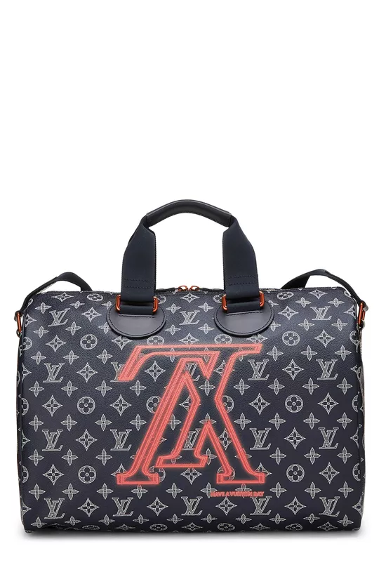 Kim Jones x Louis Vuitton Navy Monogram Upside Down Keepall Bandouliere 40, , large image number 0