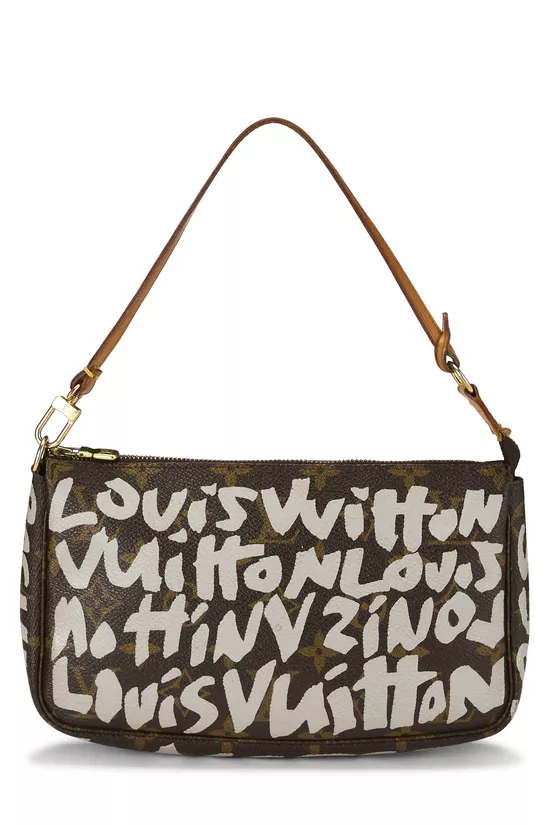 Stephen Sprouse x Louis Vuitton Grey Monogram Graffiti Pochette Accessoires, , large image number 3