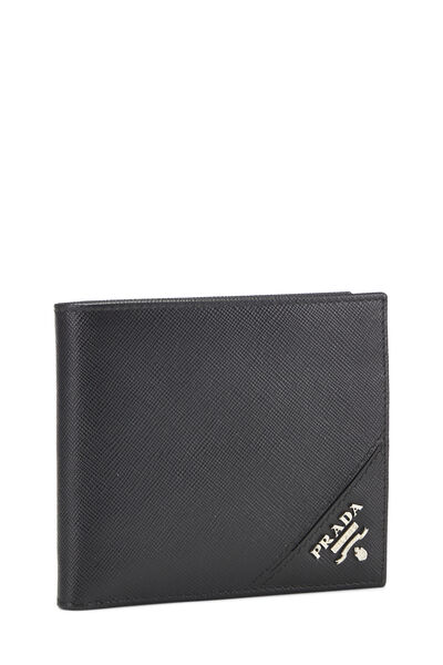 Black Saffiano Bifold Wallet, , large
