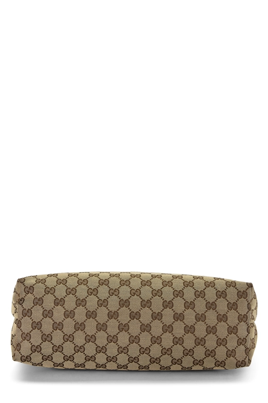 Brown Original GG Canvas Web Strap Pocket Messenger, , large image number 4