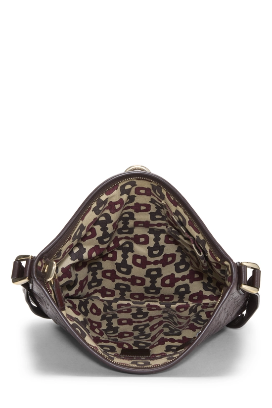 Brown Guccissima D-Ring Abbey Messenger, , large image number 5