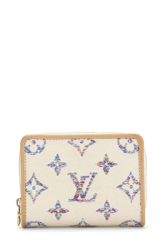 Beige & Multicolor Monogram Jacquard Lou Wallet, , large image number 0