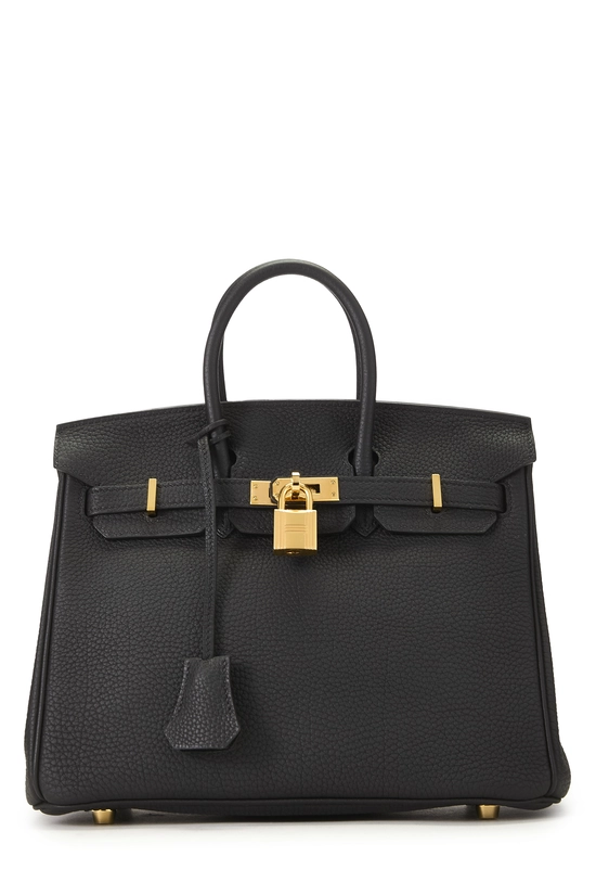Black Togo Birkin 25, , large image number 0