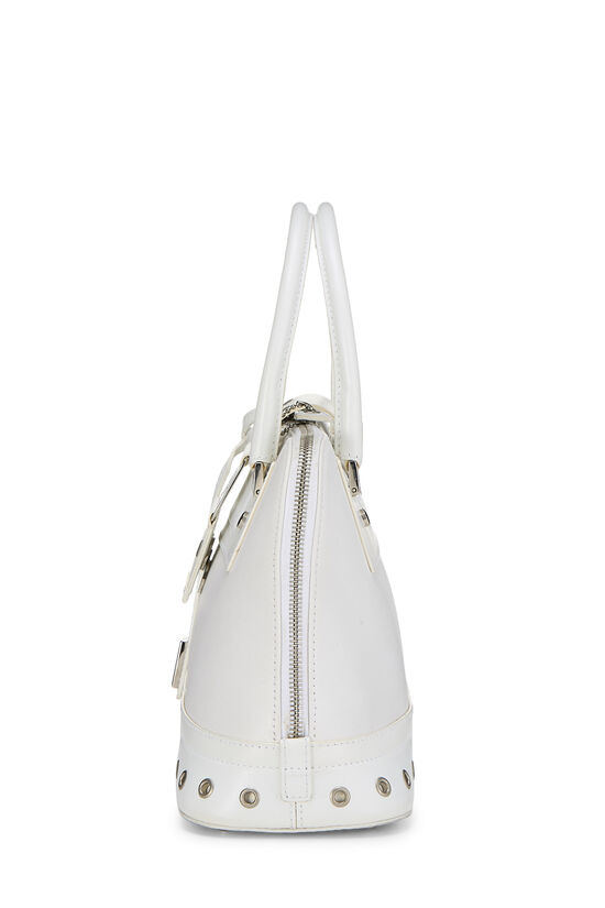 White Leather Street Chic Uptown Bag, , large image number 2